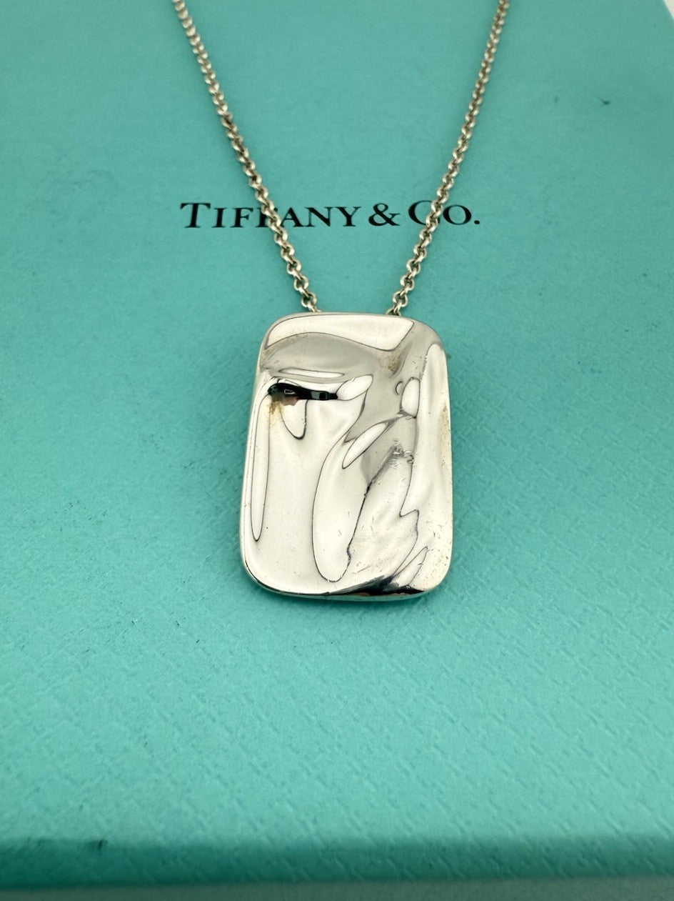 Vintage Tiffany & Co. Abstract Christ Pendant Necklace by Elsa Peretti 28
